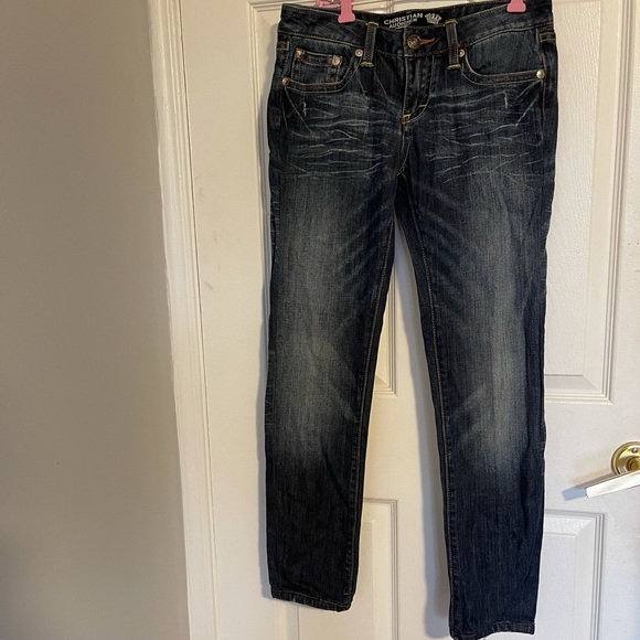 Christian Audigier jeans with detailed embroidery - Picture 3 of 3